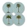 Scully & Scully Palm Tree Round Mats & Coasters -Tabletop Shop unnamed file 3405