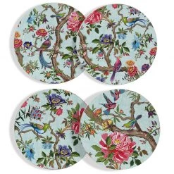 Scully & Scully Chinoiserie Birds Round Mats & Coasters