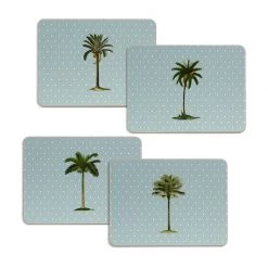 Scully & Scully Palm Tree Table Mats & Coasters