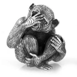 Buccellati Sterling Silver Smooth Wise Monkeys