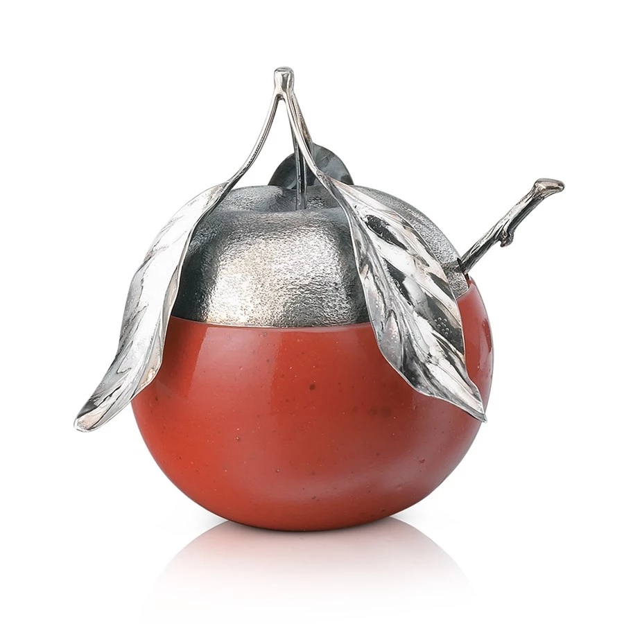 Buccellati Sterling Silver & Murano Glass Fruit Jam Jars 4 Buccellati Sterling Silver & Murano Glass Fruit Jam Jars - Image 2