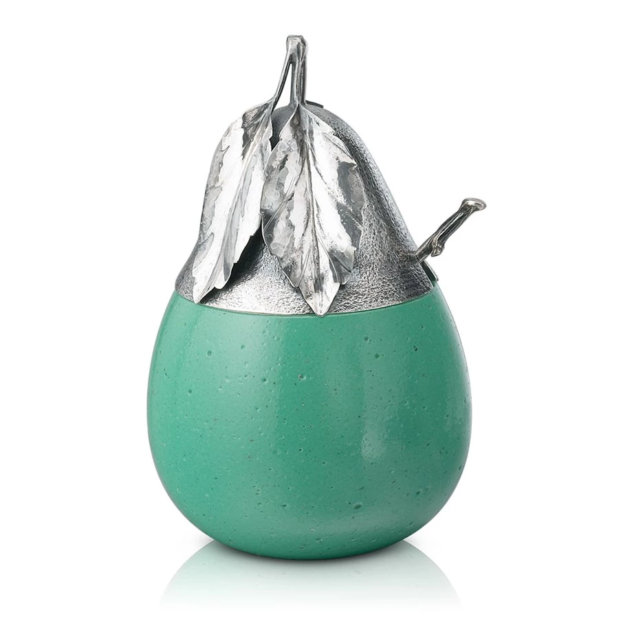 Buccellati Sterling Silver & Murano Glass Fruit Jam Jars 7 Buccellati Sterling Silver & Murano Glass Fruit Jam Jars - Image 5