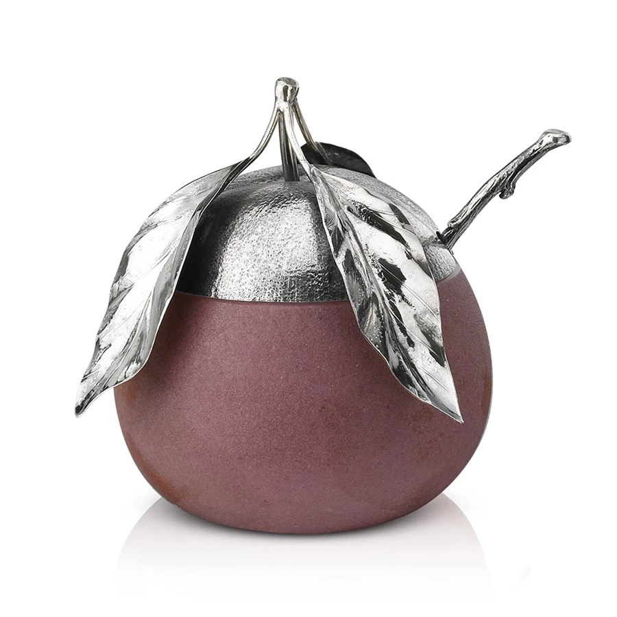 Buccellati Sterling Silver & Murano Glass Fruit Jam Jars 8 Buccellati Sterling Silver & Murano Glass Fruit Jam Jars - Image 6