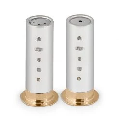Scully & Scully Sterling Silver Shotgun Cartridge Salt & Pepper Set