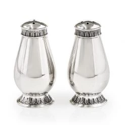 Christofle Malmaison Silverplated Salt & Pepper Set