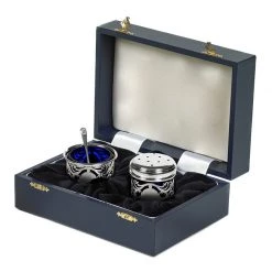 Scully & Scully Sterling Silver Pierced Salt & Pepper Set
