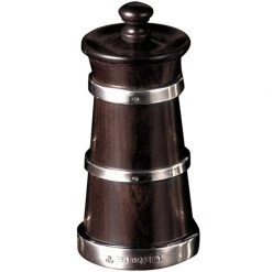 Scully & Scully Sterling Silver-Banded Ebony Salt & Pepper Mills