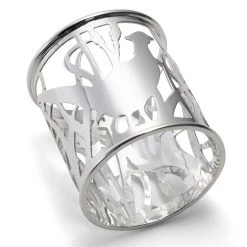 Scully & Scully Sterling Silver Hand-Pierced Pheasant Napkin Ring