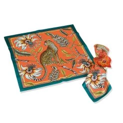 Scully & Scully Leopard Cotton Pair Of Napkins -Tabletop Shop unnamed file 3642