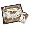 Scully & Scully Jungle Japes Stone Pair Of Napkins -Tabletop Shop unnamed file 3665
