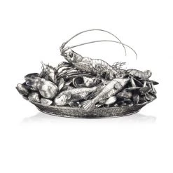 Buccellati Seafood Sterling Silver Centerpiece
