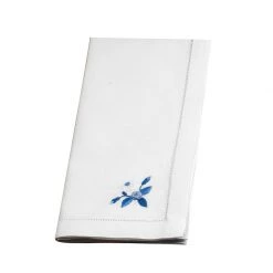 Scully & Scully Blue Roses & Daisies Napkins, Set Of 4