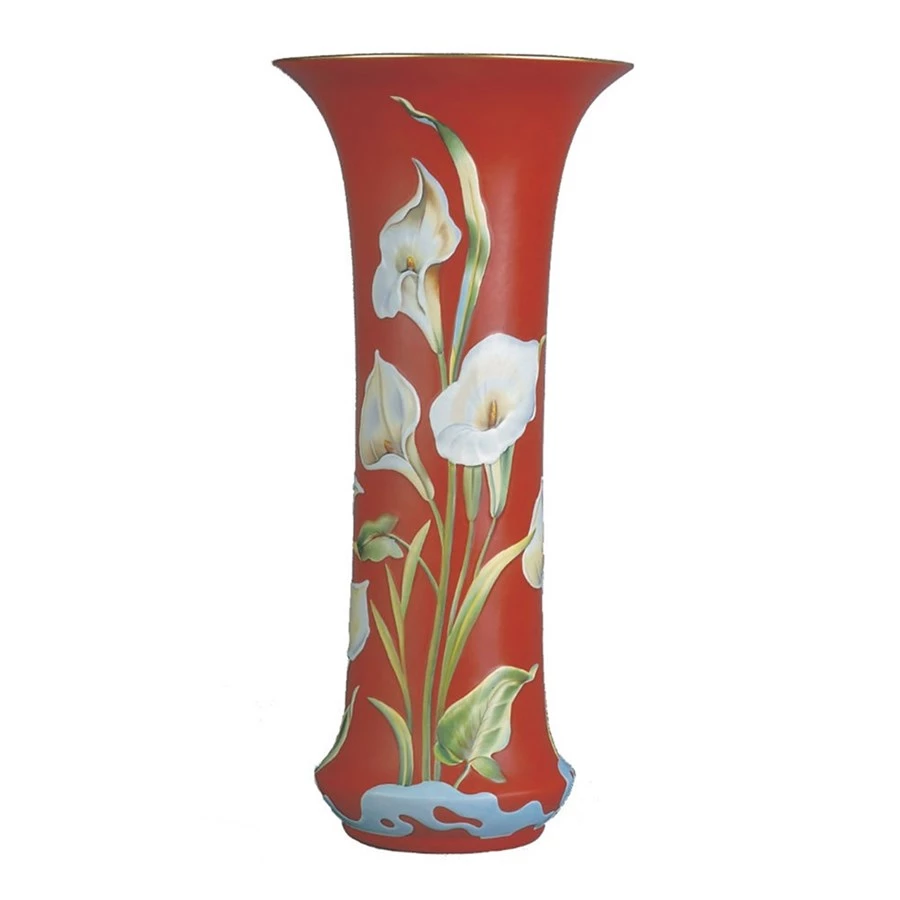 Herend Embossed Calla Lily Vase 3 Herend Embossed Calla Lily Vase