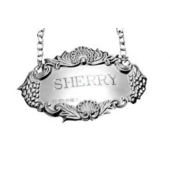 Scully & Scully Sterling Silver Shell & Grape Decanter Label -Tabletop Shop unnamed file 3753
