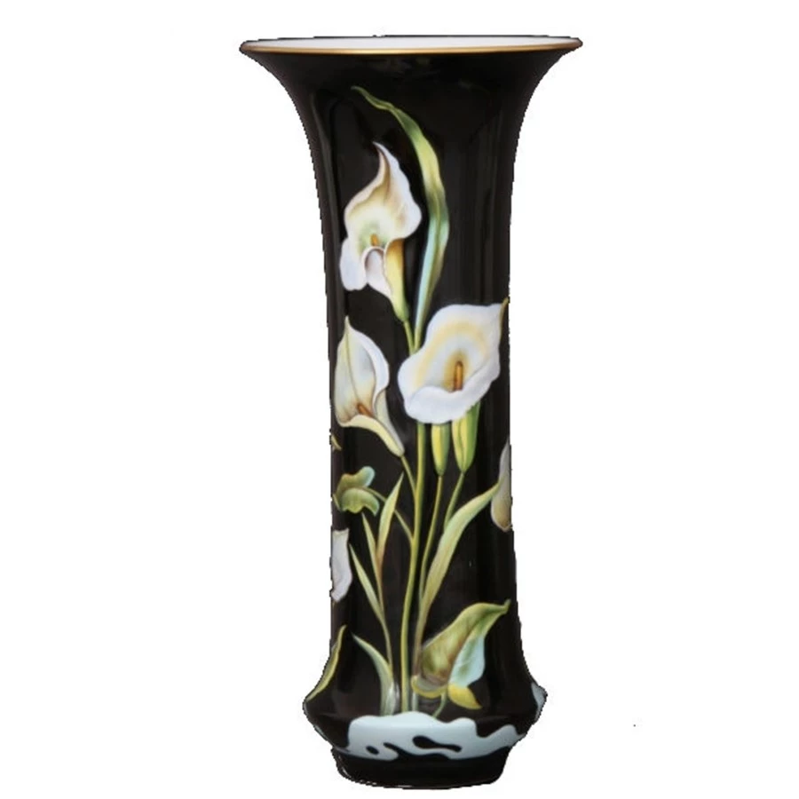 Herend Embossed Calla Lily Vase 4 Herend Embossed Calla Lily Vase - Image 2