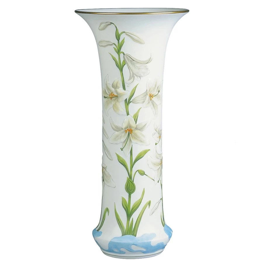 Herend Embossed Calla Lily Vase 5 Herend Embossed Calla Lily Vase - Image 3