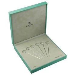 Scully & Scully Ercuis Tuileries Spheric Silverplated Cocktail Picks, Set Of Six