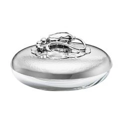 Scully & Scully Georg Jensen Large Silver & Crystal Blossom Bonbonniere