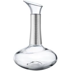 Georg Jensen Koppel Crystal & Sterling Silver Carafe