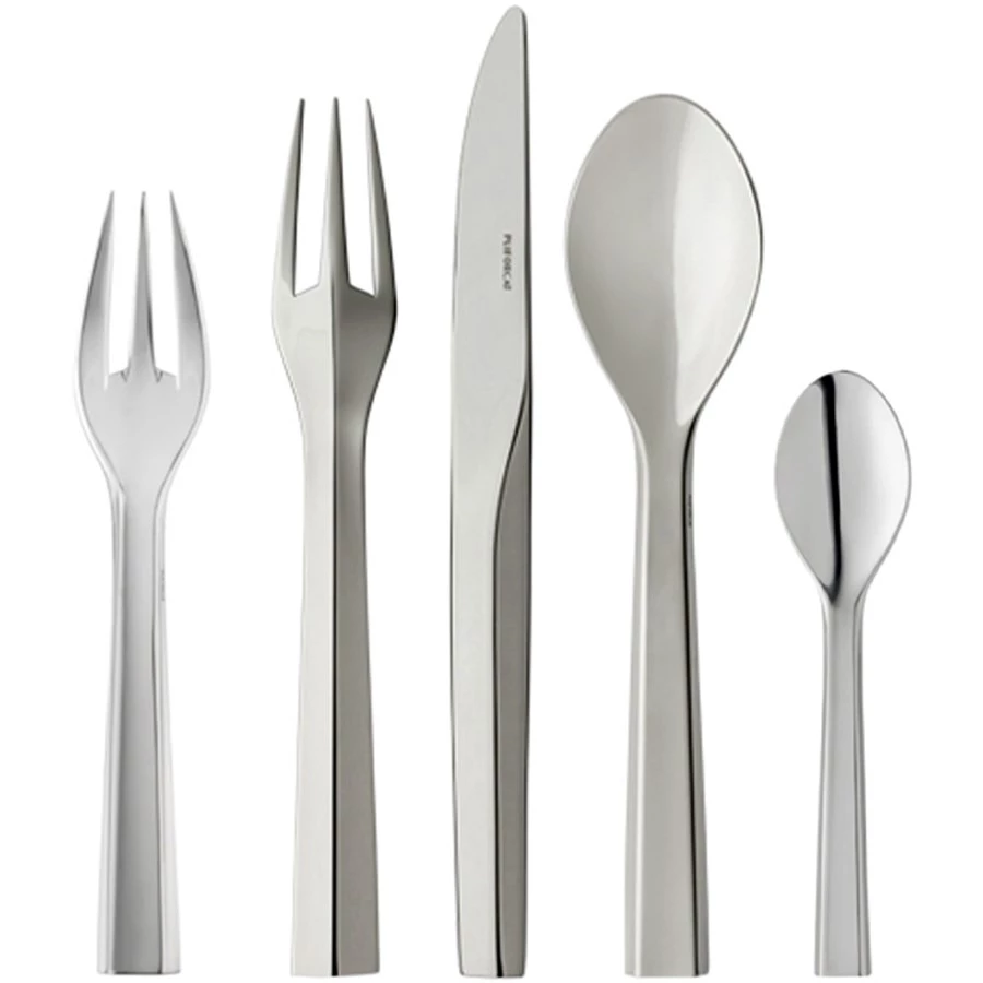Puiforcat Zermatt Stainless Steel Flatware 4 Puiforcat Zermatt Stainless Steel Flatware - Image 2