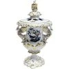 Herend Rothschild Bird Vase With Dragon Handles