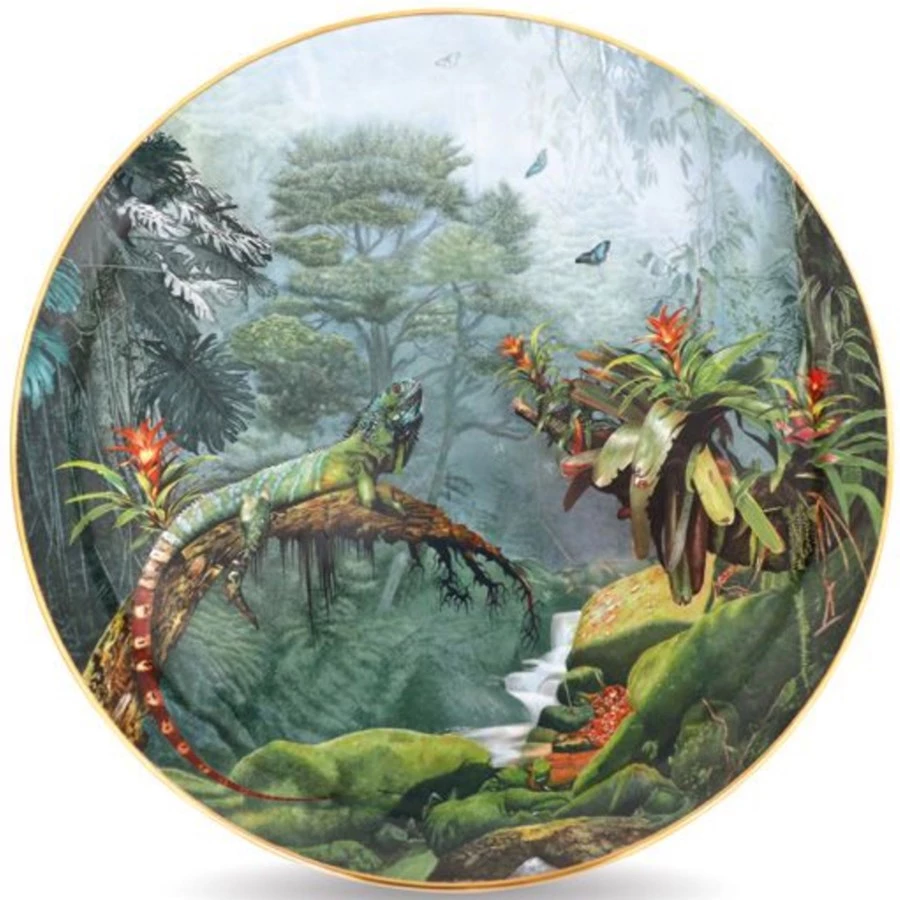 Herend Reserve Iguana Wall Plate 3 Herend Reserve Iguana Wall Plate