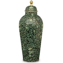 Herend Jardin Zoologique Button Knob Vase, Green