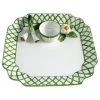 Scully & Scully Green Trellis With Scallions And Garlic Chip & Dip