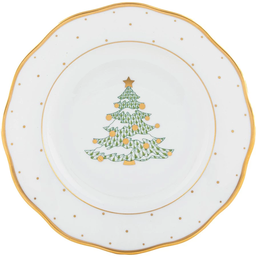 Herend Christmas Dessert China 8 Herend Christmas Dessert China - Image 6