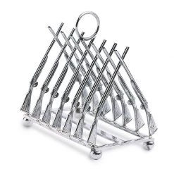 Scully & Scully Silver Shotgun Letter Rack / Toast Rack