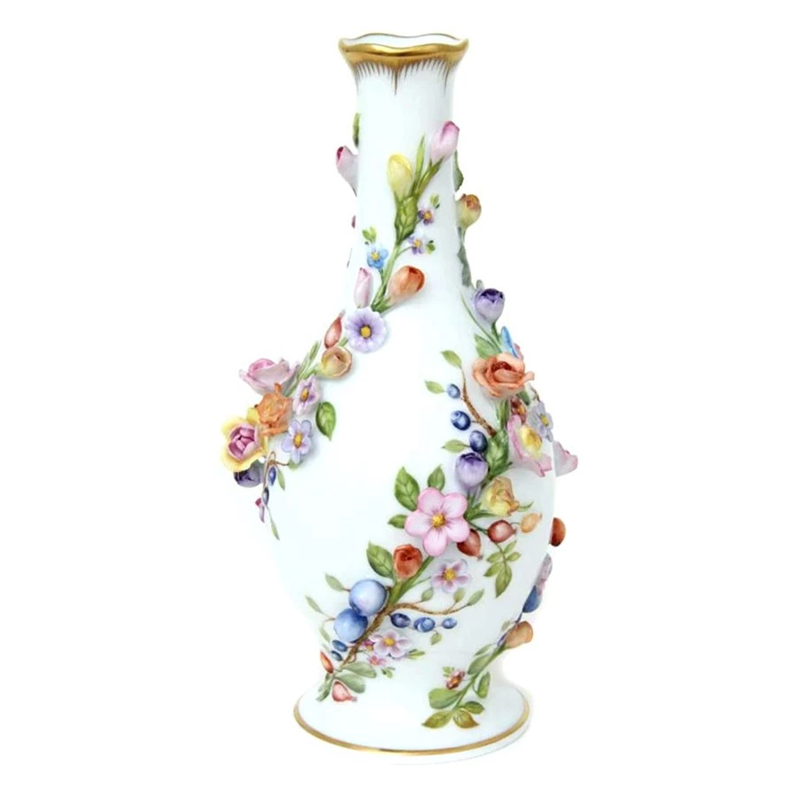 Herend Fleurasian Vase, Limited Edition 3 Herend Fleurasian Vase, Limited Edition