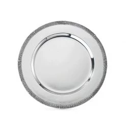 Buccellati Caviar Rim Sterling Silver Plate