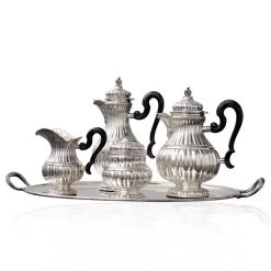 Buccellati Sterling Silver Piemontese Tea And Coffee Service
