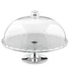 Scully & Scully Sterling Silver Cake Stand With Crystallite Lid