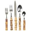 Juliska Natural Bamboo Stainless Steel 5-Piece Flatware
