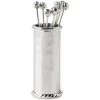 Juliska Graham Stainless Steel 8-Cocktail Pick & Holder Set