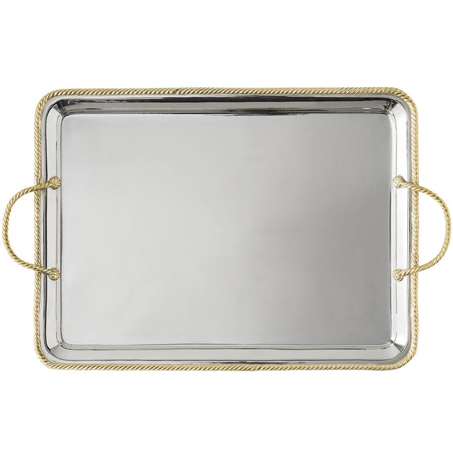 Juliska Periton Stainless Steel Handled Rectangular Bar Tray 3 Juliska Periton Stainless Steel Handled Rectangular Bar Tray