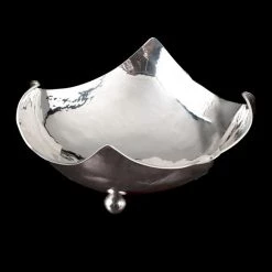 Scully & Scully Silverplated Salad Bowl With Servers