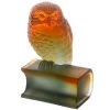 Daum Crystal Owl On Book