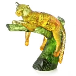 Daum Crystal Panther On Tree