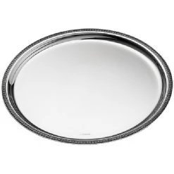 Christofle Malmaison Silverplated Round Trays