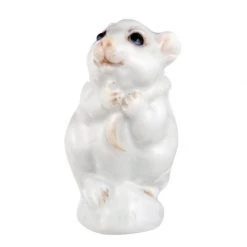 Meissen Young Mouse, Colored Without Gold