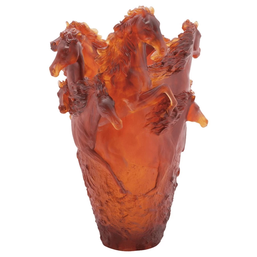 Daum Crystal Horse Vases 6 Daum Crystal Horse Vases - Image 4