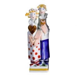 Meissen Hansel & Gretel Fairytale Figure, Colored With Gold