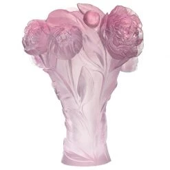 Daum Crystal Peony Vase -Tabletop Shop unnamed file 692