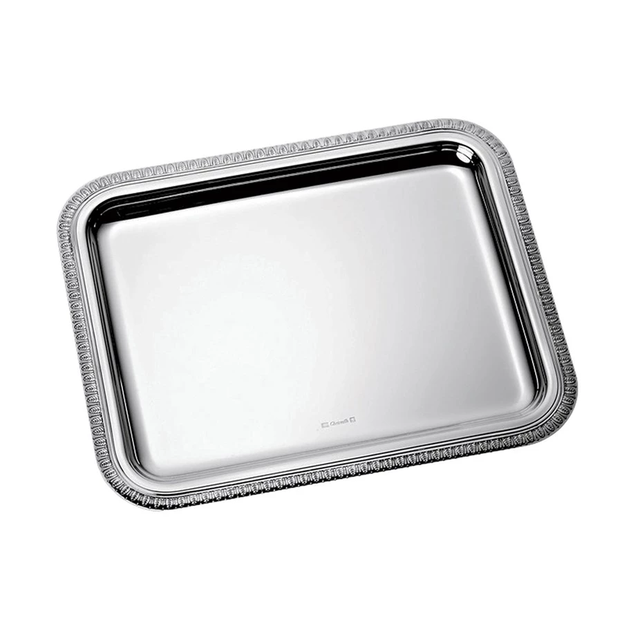Christofle Malmaison Silverplated Rectangular Trays 3 Christofle Malmaison Silverplated Rectangular Trays