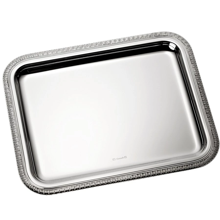 Christofle Malmaison Silverplated Rectangular Trays 4 Christofle Malmaison Silverplated Rectangular Trays - Image 2