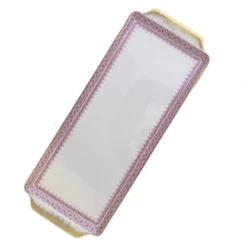 Mottahedeh Pink Lace Sandwich Tray
