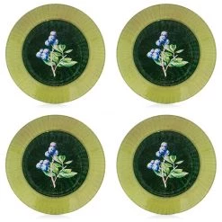 Scully & Scully Berry Decoupage Dessert Plate, Set Of 4