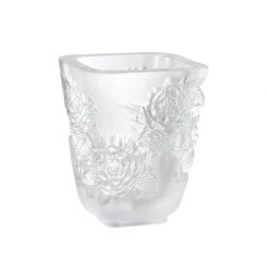 Lalique Pivoines Vase